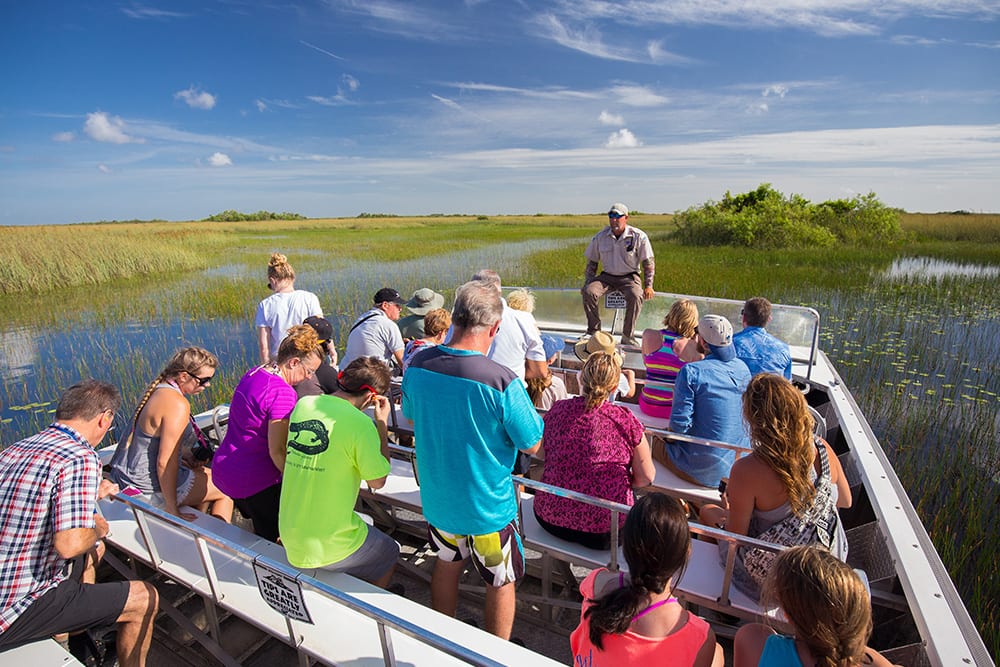 Boat ride in the Everglades