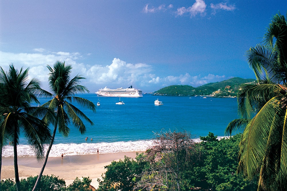 NCL Star near the Mexican Pacific coast