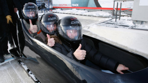 Winter Bobsled Ride with Professional Driver