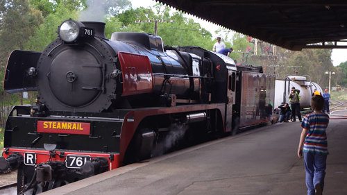 Victorian Goldfields Railway Stream Train Ride