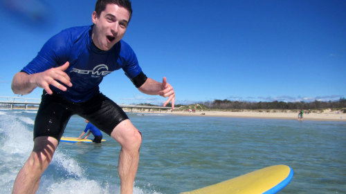 Beginner Beach Surf Lesson by Get Wet Surf School