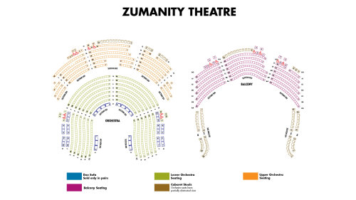 Seating Chart Zumanity Theatre Las Vegas