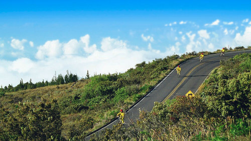 Mid-Day Bike Trek Down Haleakala Volcano