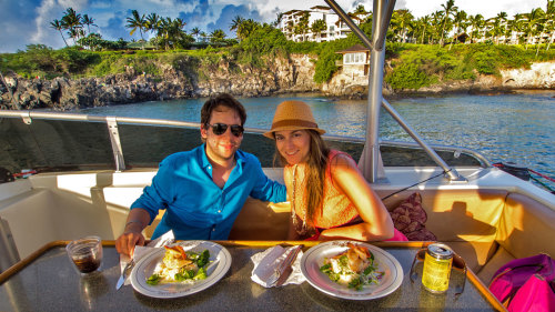 Sunset Cruise with Gourmet Food & Drink Service by Onboard Chef