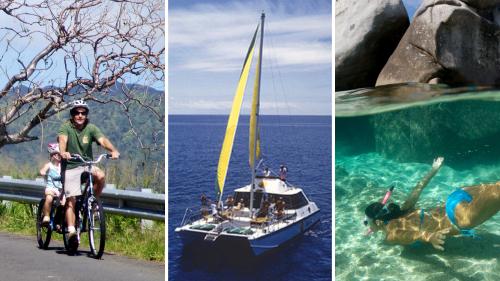 Bike, Hike, Sail & Snorkel Full-Day Adventure