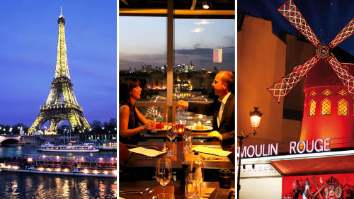 Eiffel Tower, Seine Cruise, Moulin Rouge & Dinner by Paris Cityvision