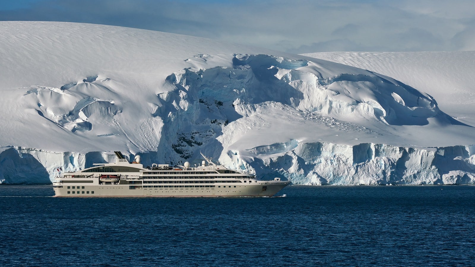 Abercrombie & Kent Chartered Luxury Polar Expedition Vessel Le Lyrial in Antarctica