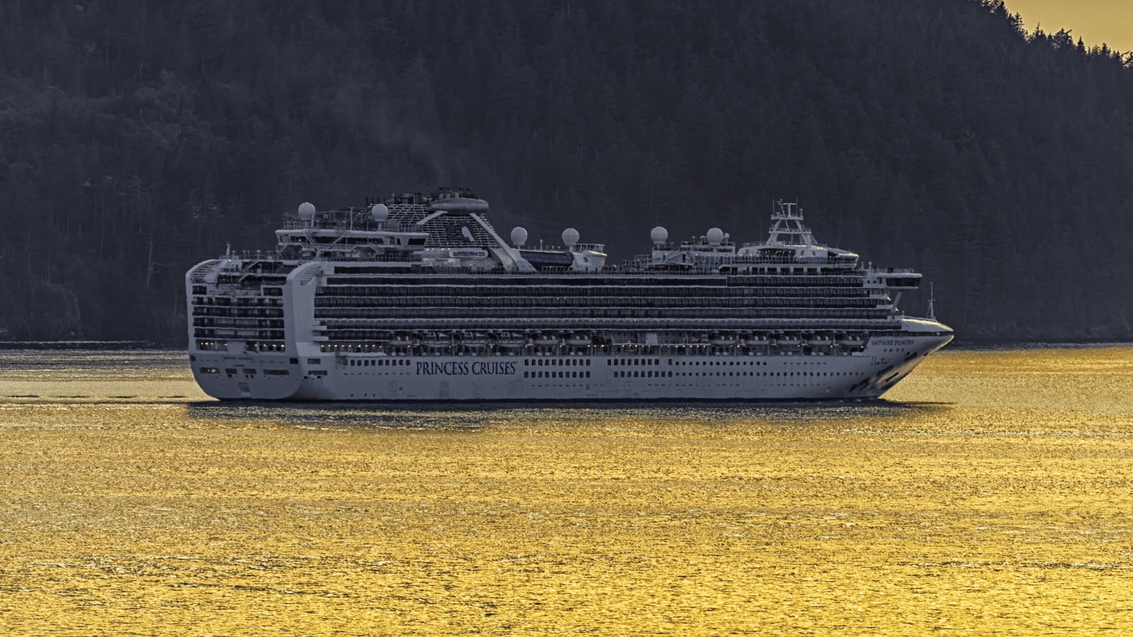 Princess Cruises Sapphire Princess Scenic Navigation in Antarctica Waters