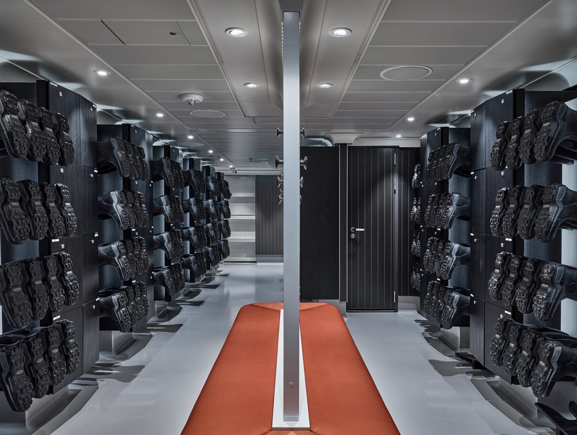 Silversea Silver Endeavour Mud Room Individual Heated Lockers and Expedition Gear
