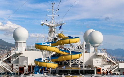 Disney Cruise Line family cruise ship sailing ocean waters