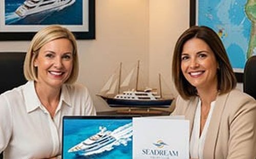 SeaDream Yacht Club mega-yacht cruising Caribbean and Mediterranean harbors