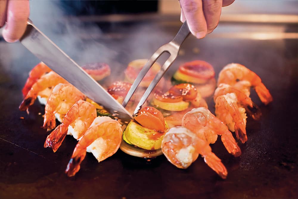Shrimp at Teppanyaki Shrimp at Teppanyaki