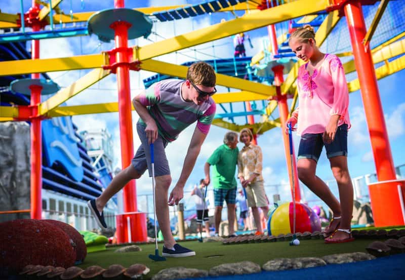 Mini Golf on Norwegian Breakaway Try Family Friendly Fun Activities Like Mini Golf on Norwegian Breakaway