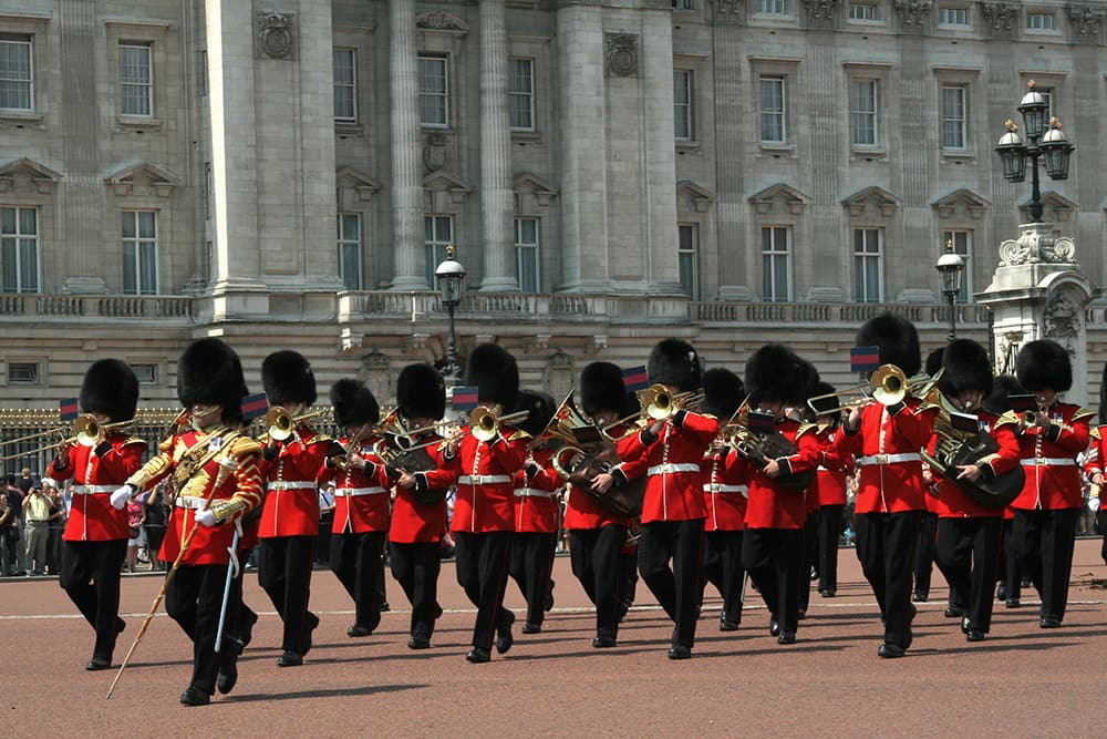 Changing of the Palace Guards In London