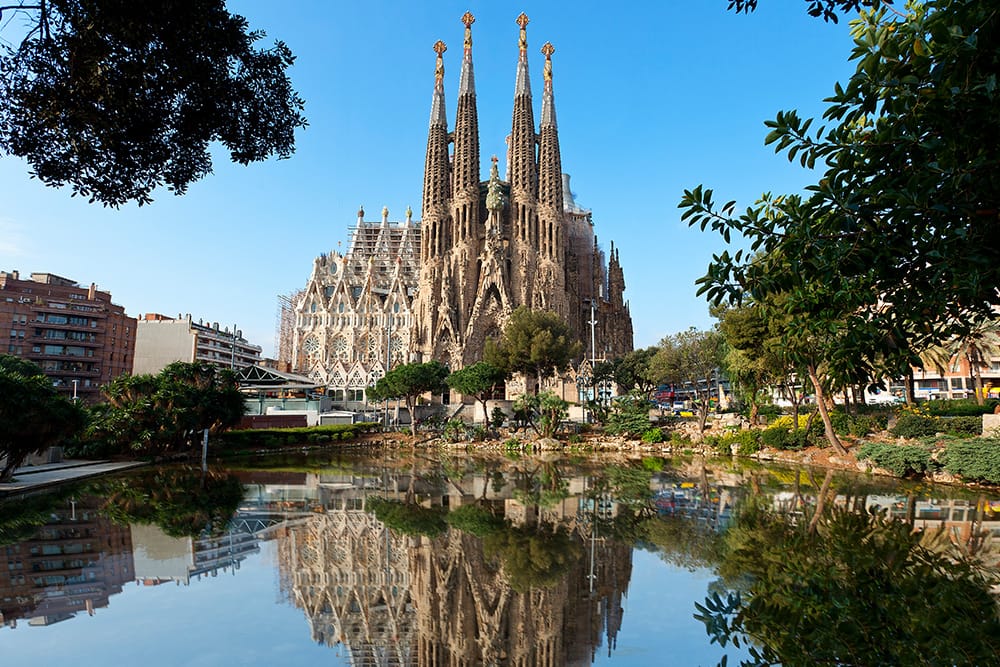 Sagrada Familia Basilica in Barcelona, Spain