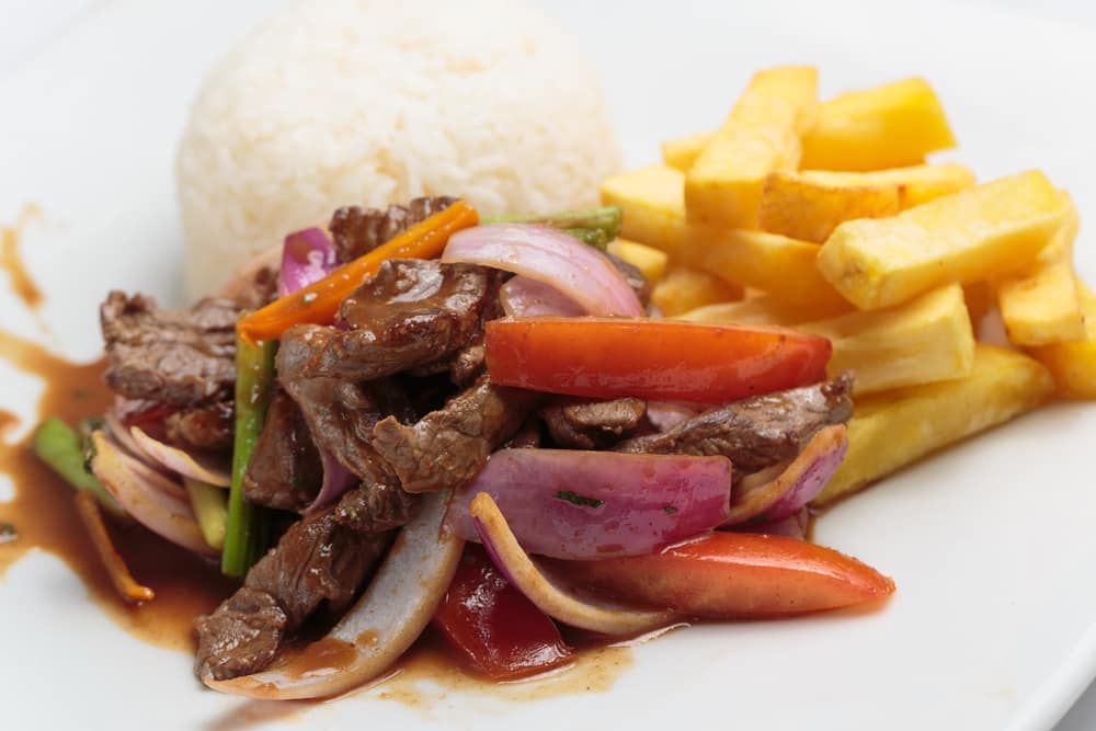 Traditional Peruvian Lomo Saltado Peruvian Lomo Saltado on a Cruise to South America with Norwegian