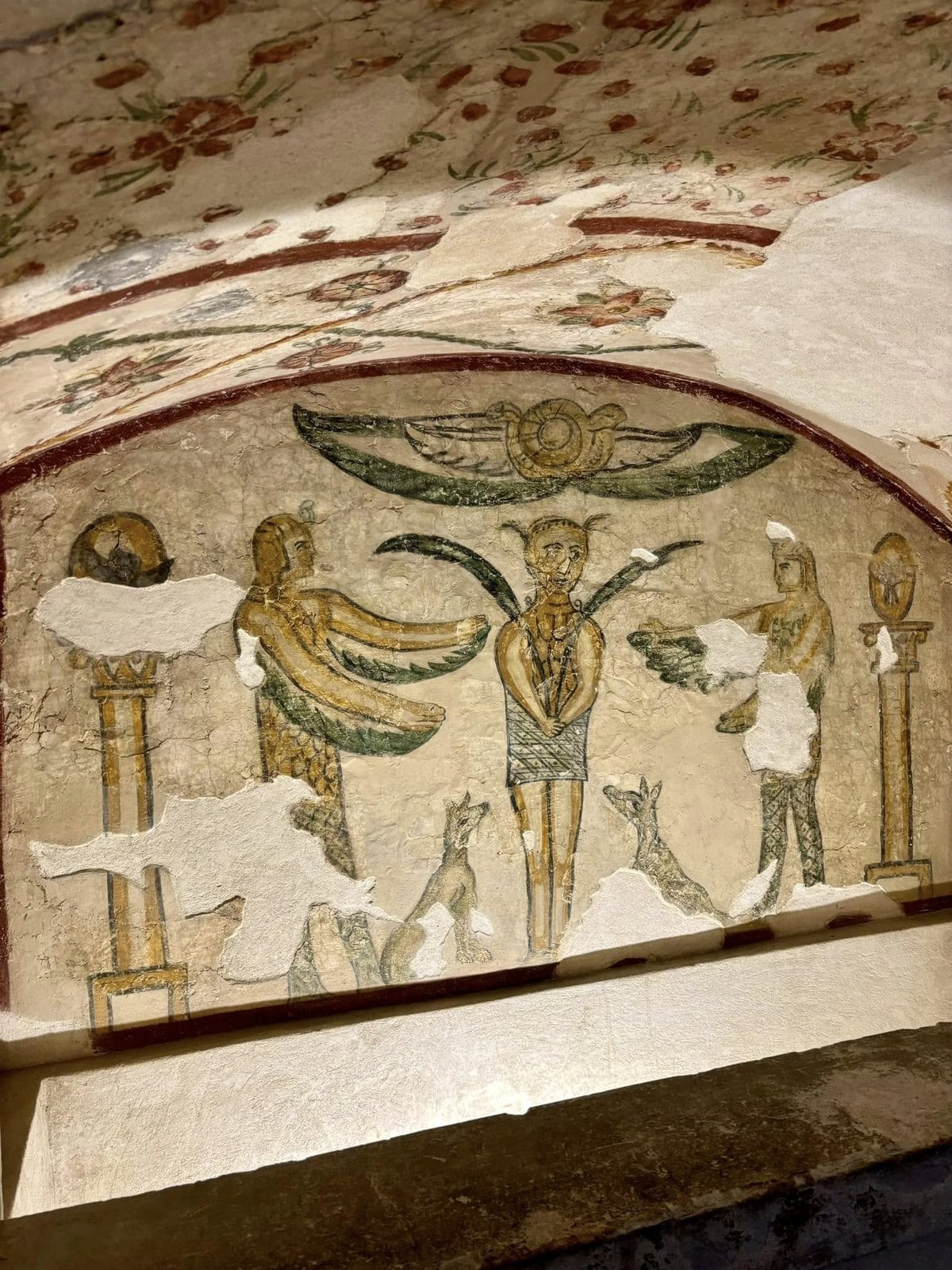 Vividly preserved ancient Egyptian tomb artwork and mythological reliefs