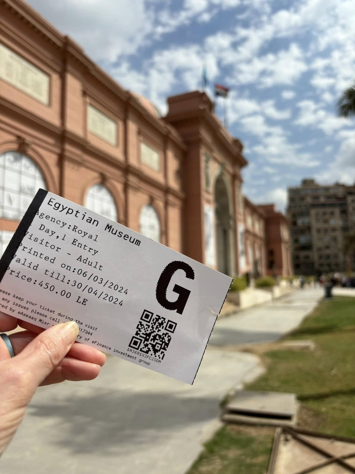 Arriving at the historic Egyptian Museum in Cairo with all entry tickets handled seamlessly by our guide
