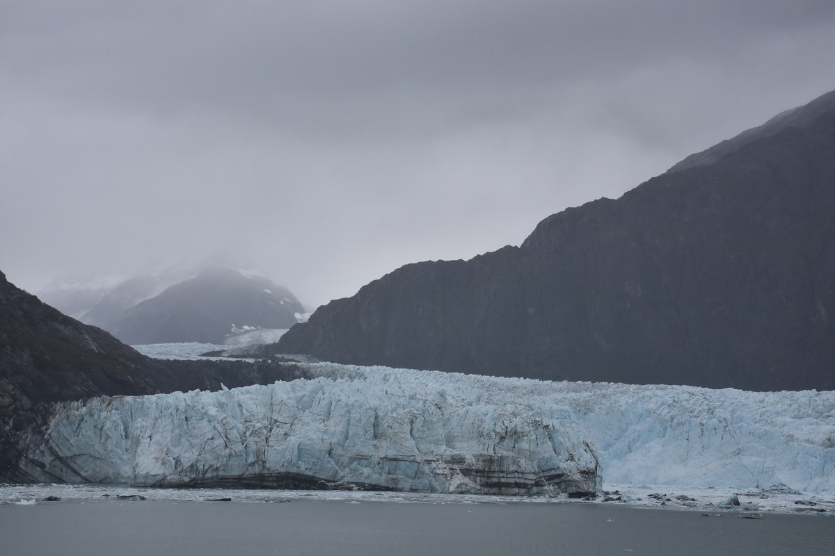 Alaska Inside Passage glacier viewed from private balcony