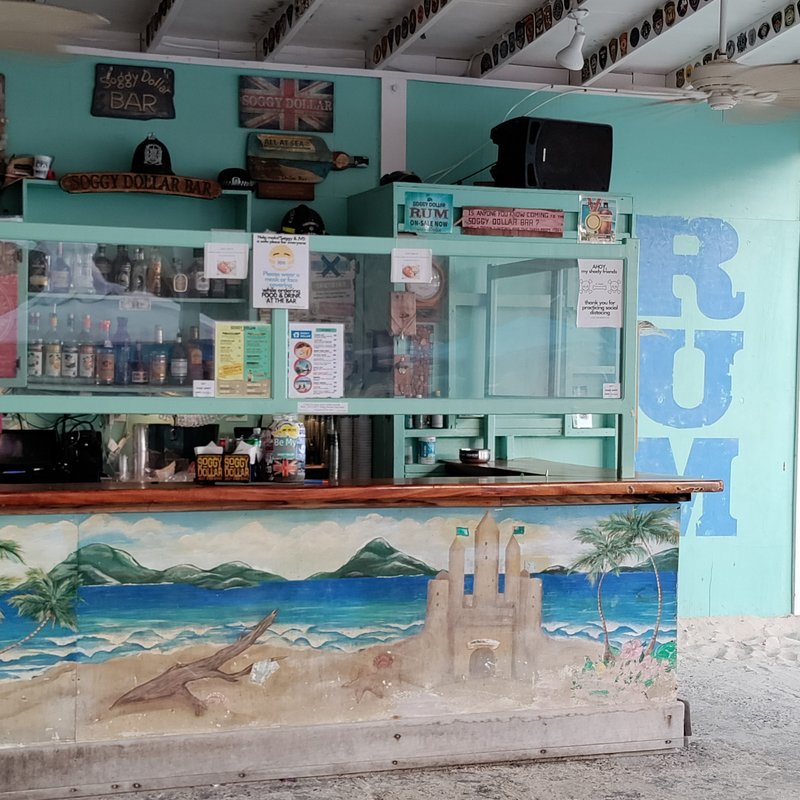 White Bay Jost Van Dyke with Soggy Dollar Bar in British Virgin Islands