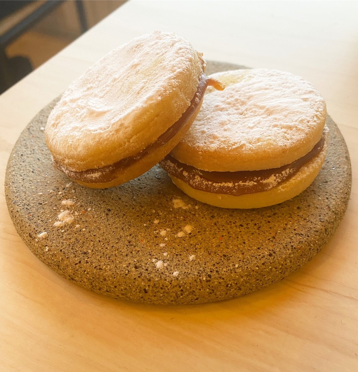 Artisanal Argentine alfajores with dulce de leche