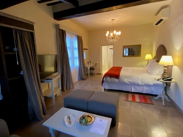 Refined country-style guest suite at House of Jasmines Relais and Chateaux