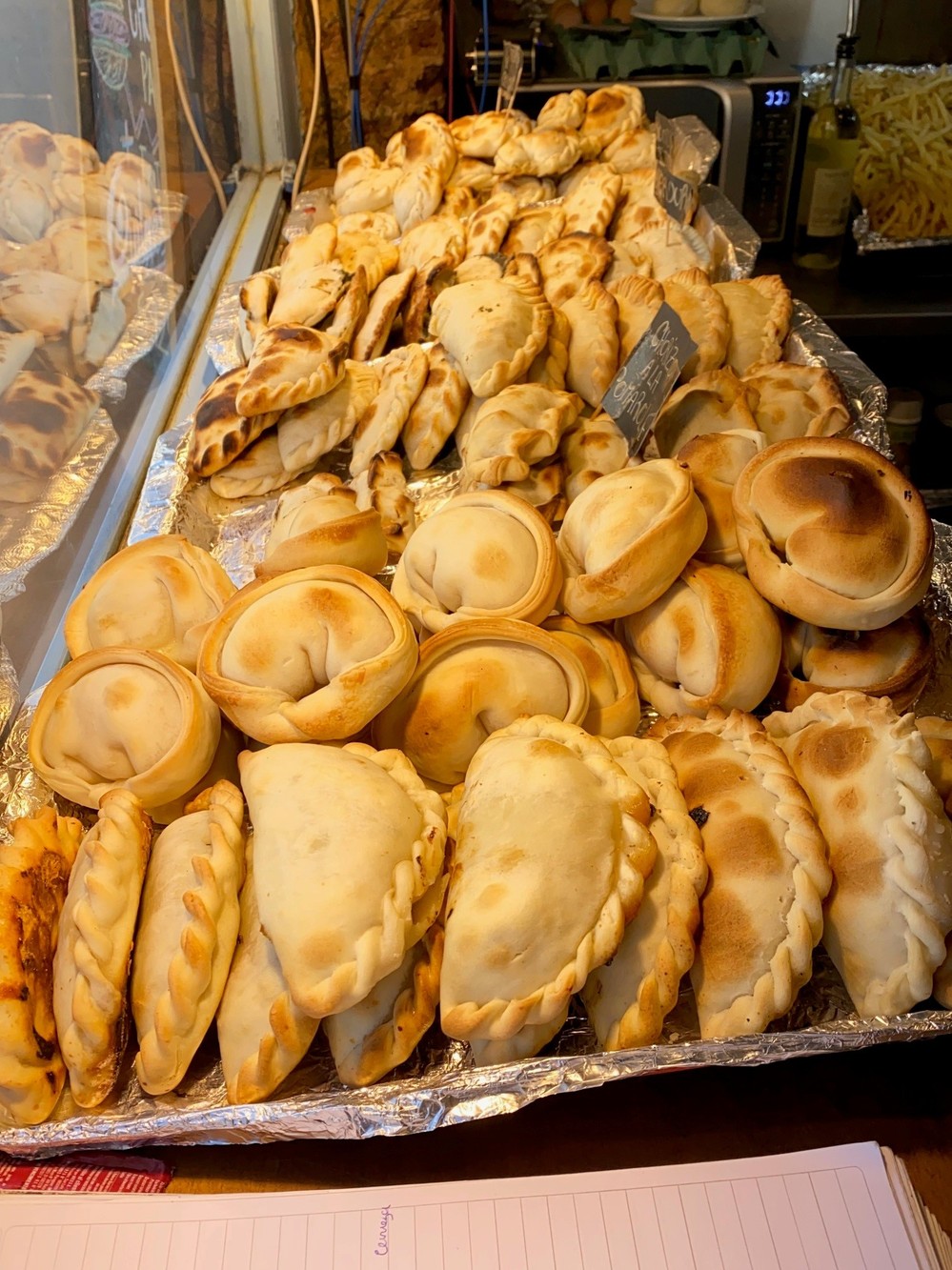 Golden baked Argentine empanadas