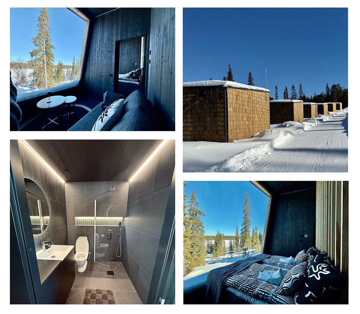 The Gems luxury Nordic glass cabin at Lights of Lapland