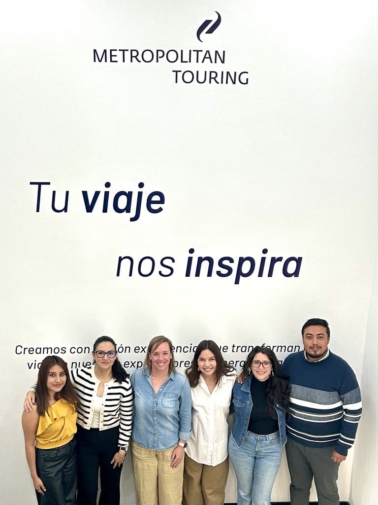 Jamie Lehane with the Metropolitan Touring team at their headquarters in Quito Ecuador
