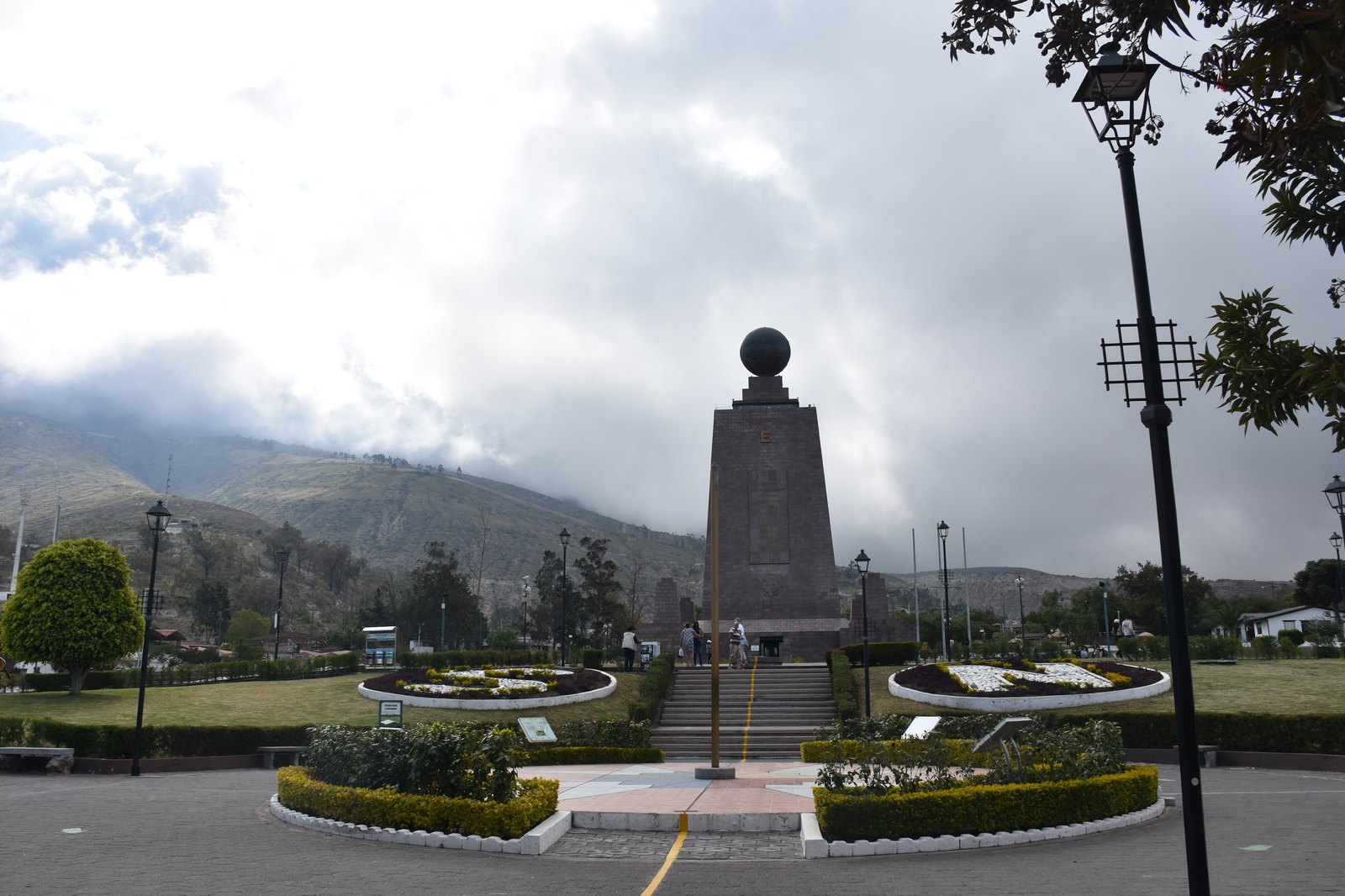 Middle of the World monument on the Equator line in Ecuador