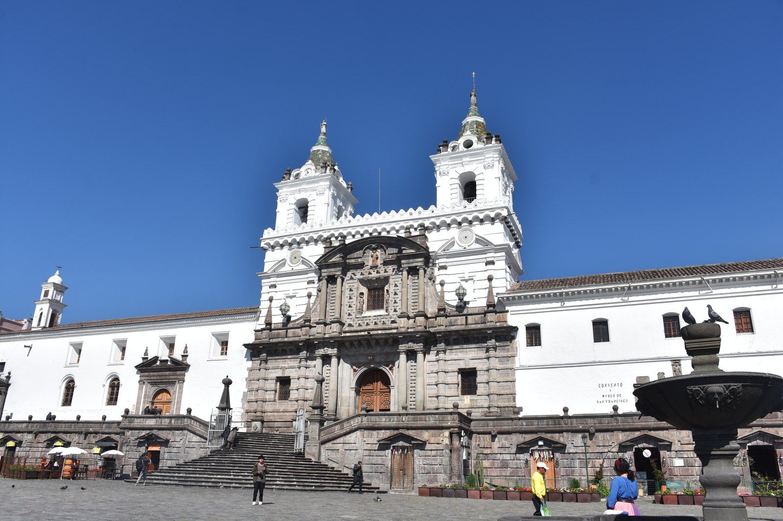 Plaza and Convent of San Francisco in historic Quito