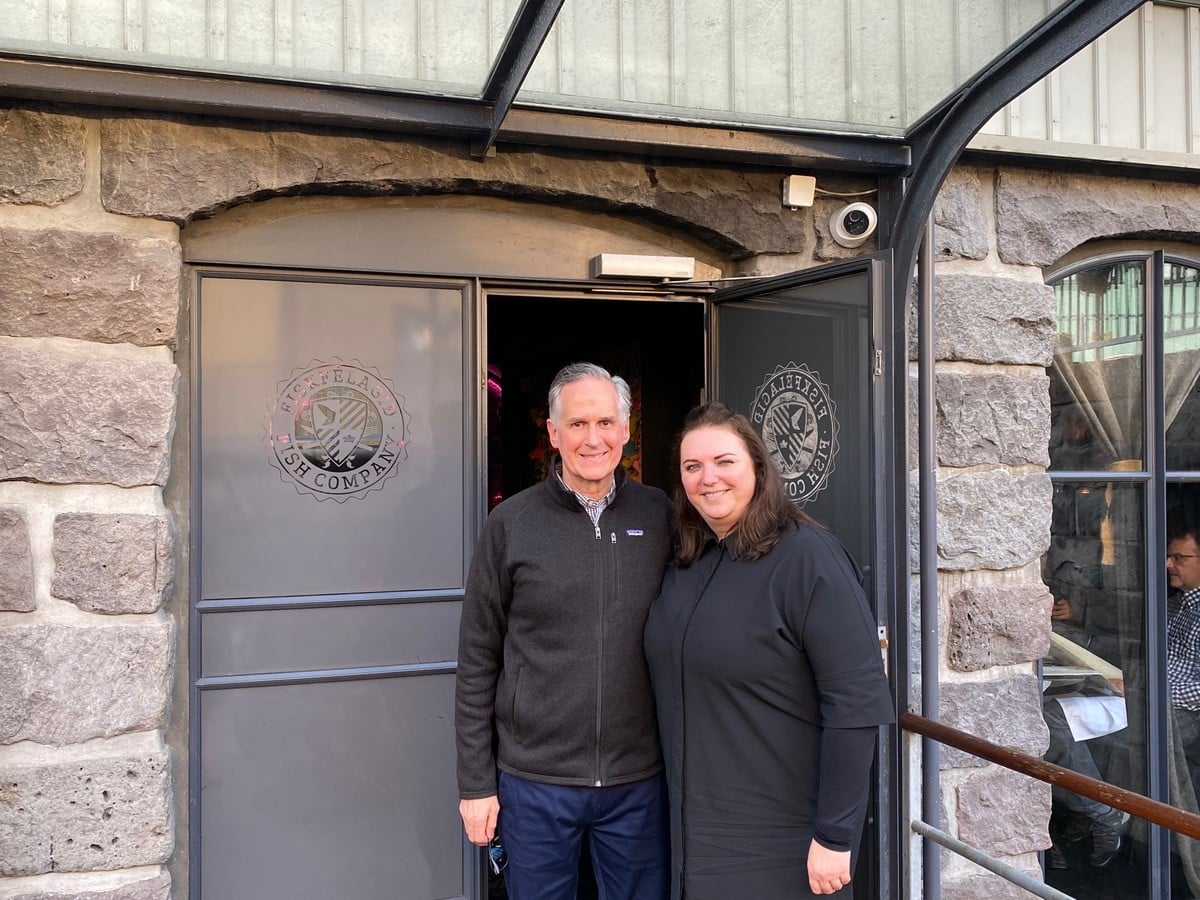 Marina Safonova, Founder and CEO of Nordic Luxury, meeting with Ignacio Maza in Reykjavik, Iceland