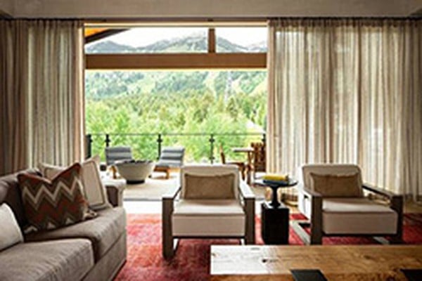 Caldera House expansive living room and dining area