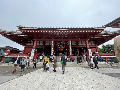 Senso-ji Temple and Kaminarimon Thunder Gate in Asakusa Tokyo