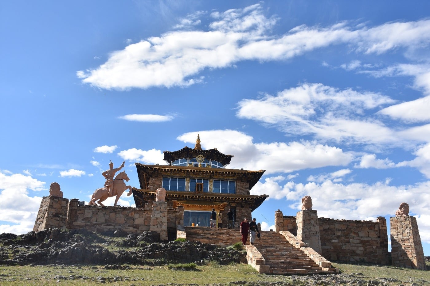 Secluded 17th-century Buddhist monastery temple at Baga Gazriin Chuluu