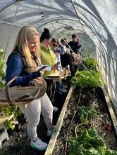 Chef Fiona private cooking class in Nelson garden