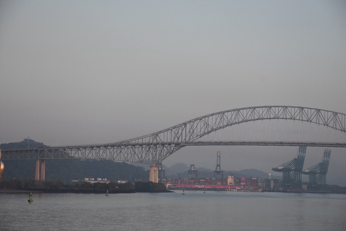Windstar Wind Star transiting Miraflores Locks in Panama Canal