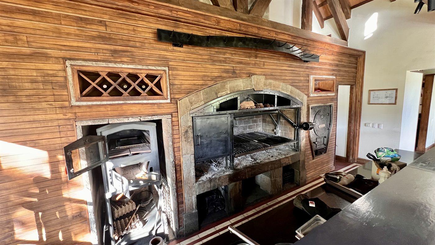 Traditional Patagonian Wood-Fired Indoor Grill and Oven at Explora Lodge