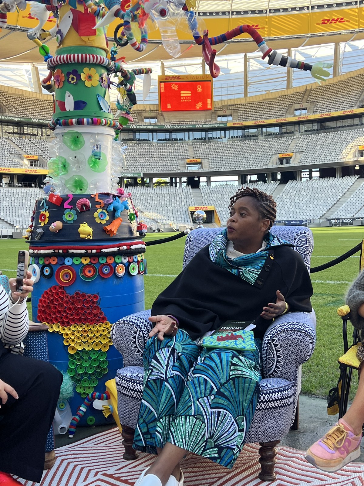 African storytellers and cultural performance at DHL Stadium Cape Town