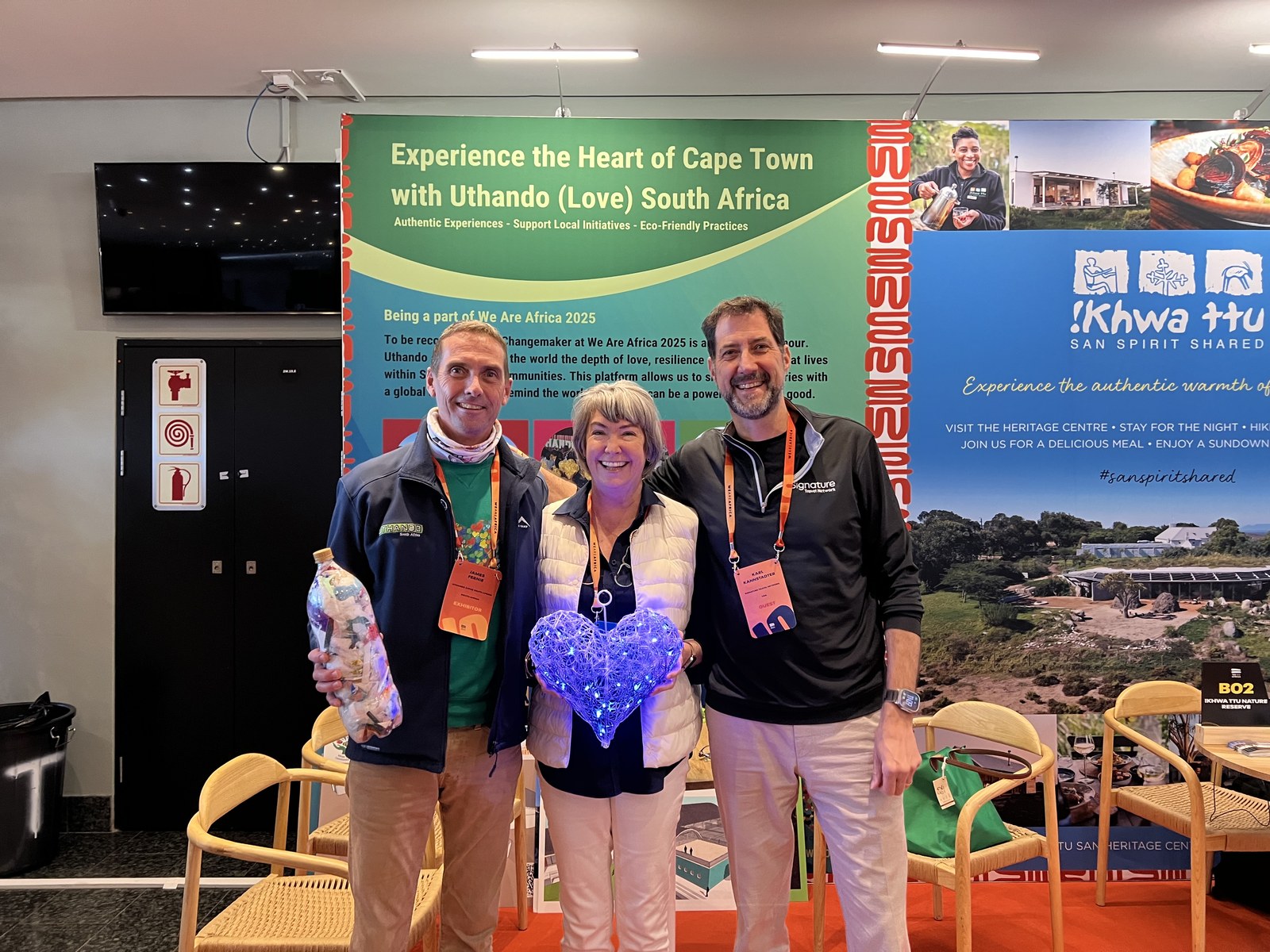 Karl Kannstadter connecting with James Fernie of Uthando in Cape Town