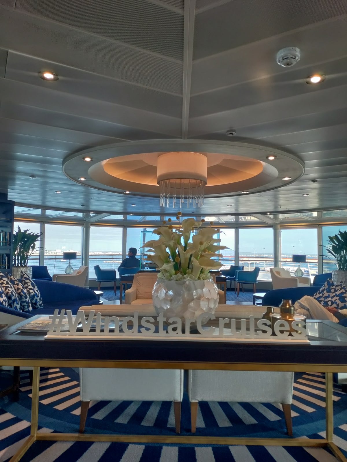 Windstar Cruises Star Legend Yacht Club Lounge forward observation deck