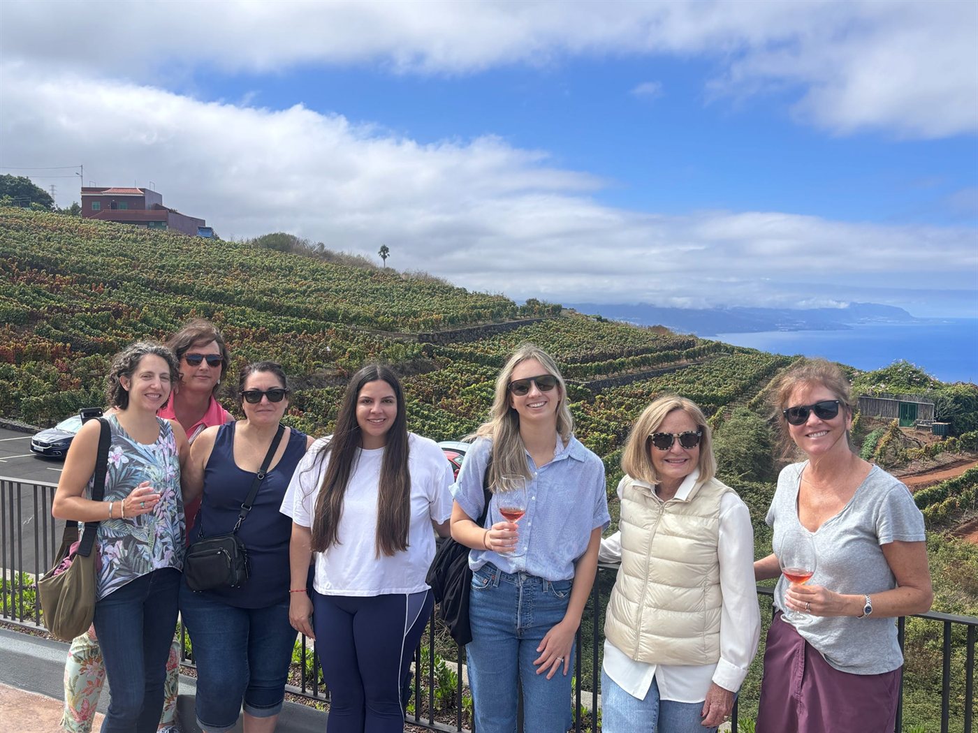 Travel advisors on private catamaran ocean safari in Tenerife