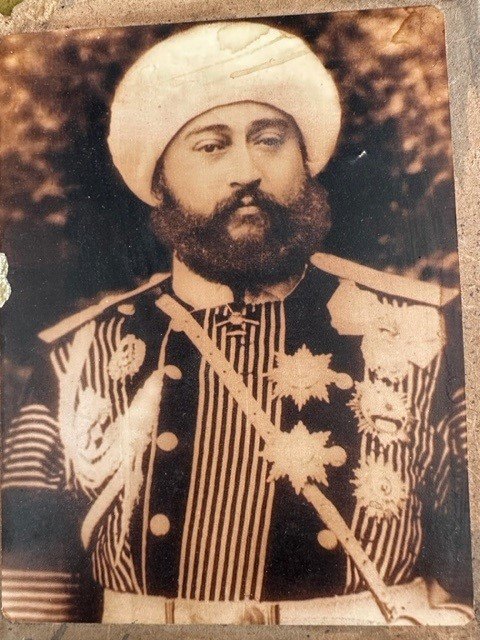 Historical portrait of Mohammed Alim Khan the last Emir of Bukhara