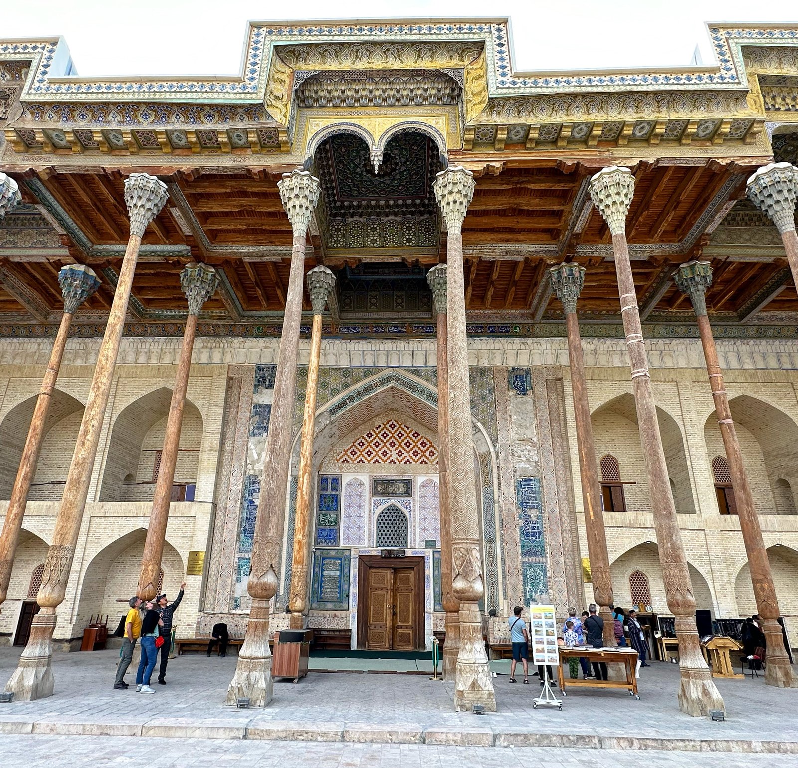 Poi Kalyan complex in Bukhara with towering minaret and madrasa