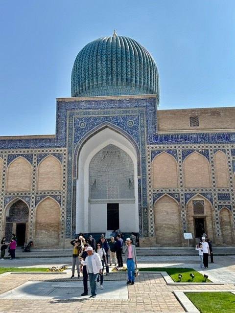 Soaring 35-meter entrance portal of Bibi-Khanym Mosque