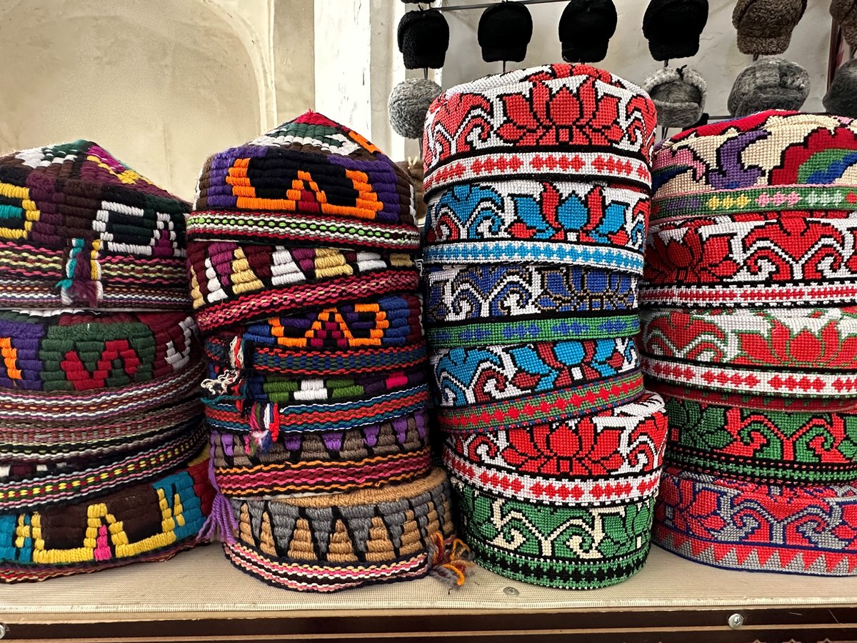Ancient covered trading domes in Bukhara Uzbekistan