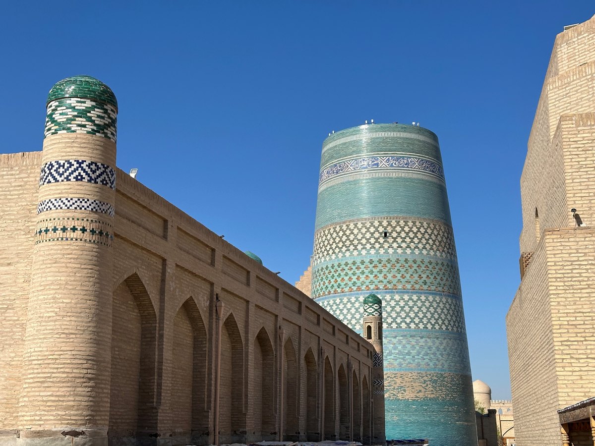Kalta Minor minaret in Khiva Uzbekistan