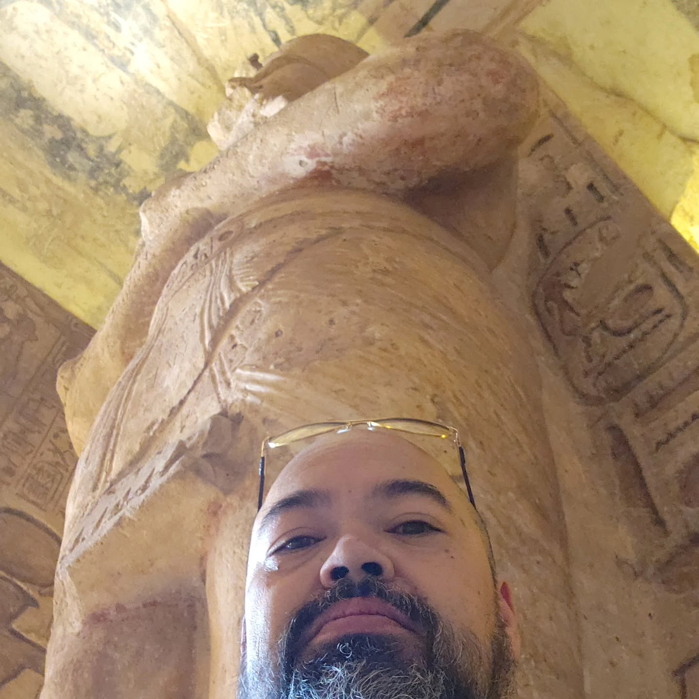 Interior Hypostyle Hall Pillar Statues Inside Abu Simbel