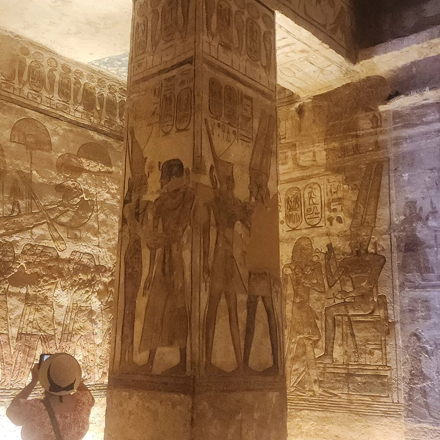 abu simbel temple interiors hathor 7