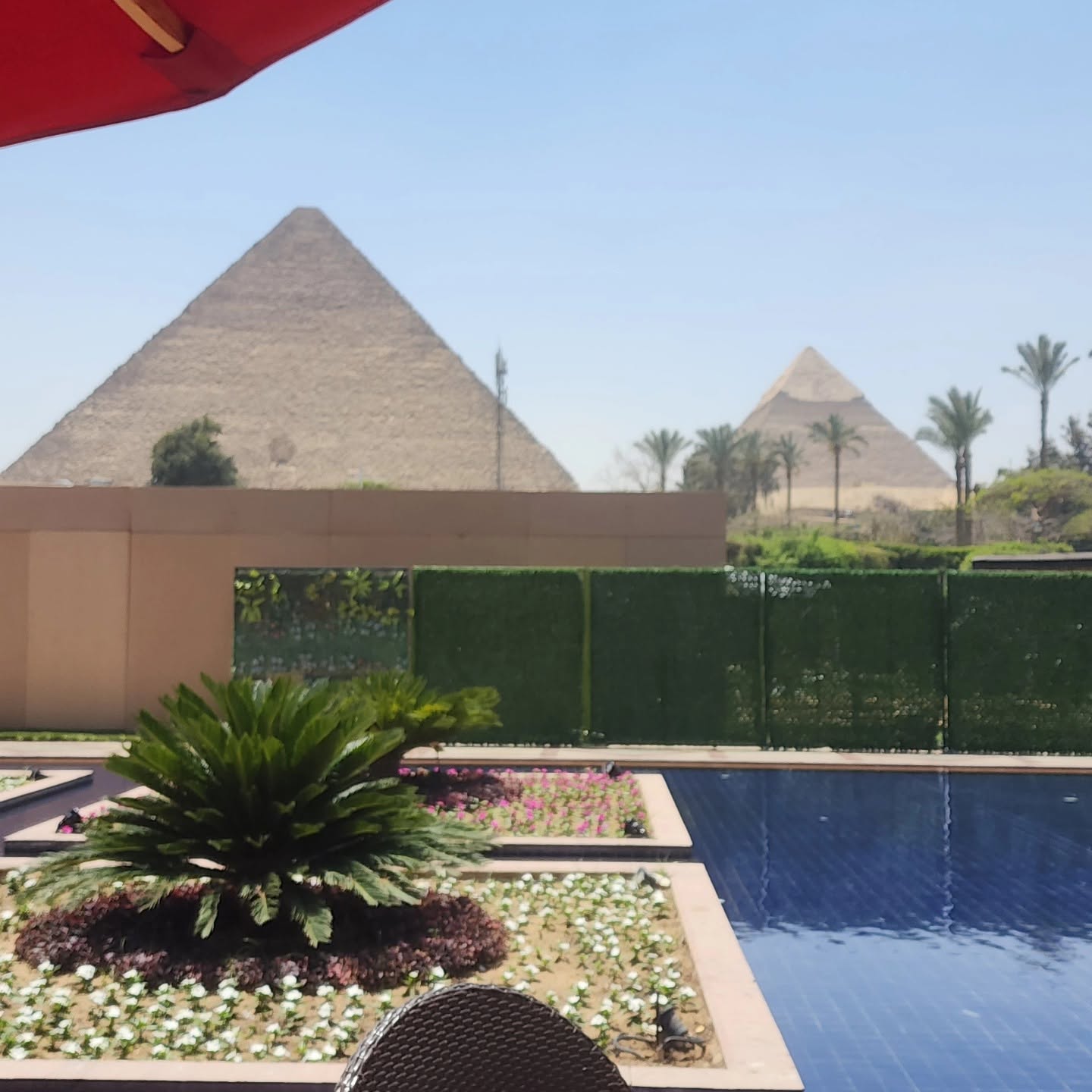 Marriott Mena House Gardens with Great Pyramid Views
